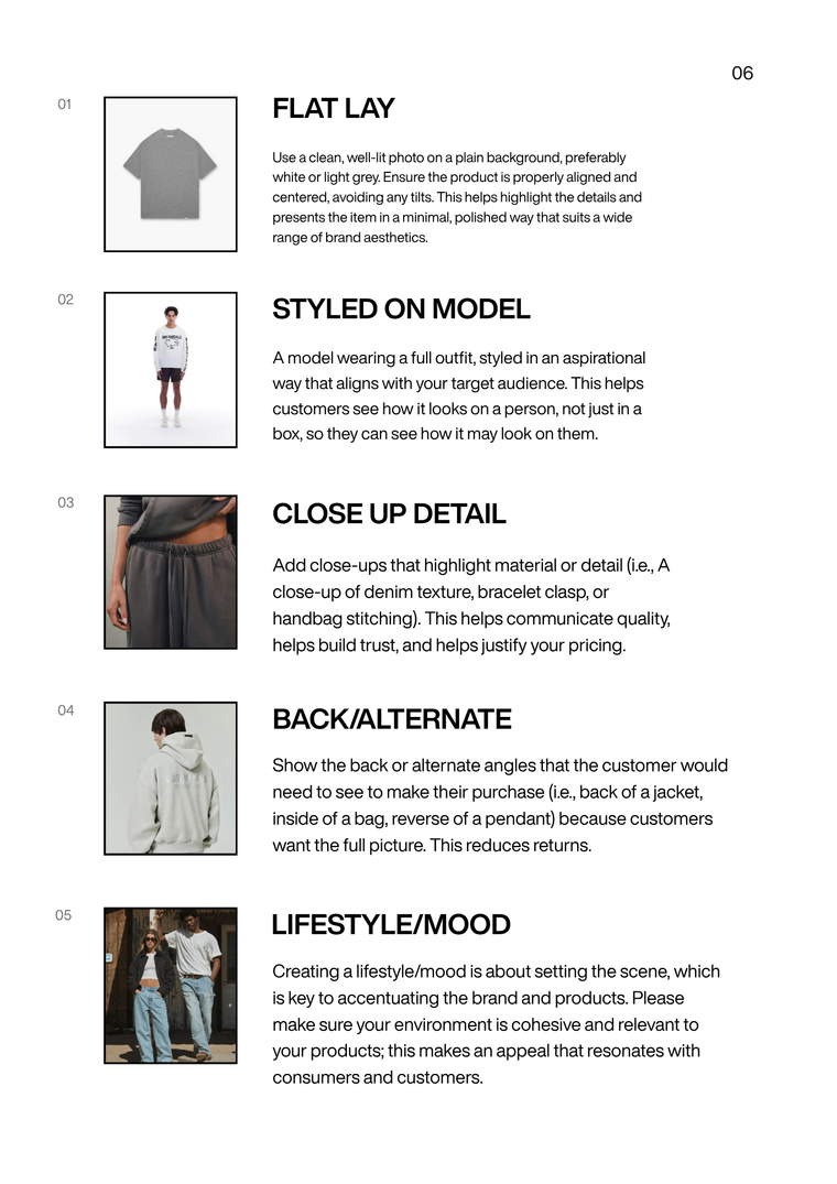 The Essentials guide page: 5 types of product photos you need